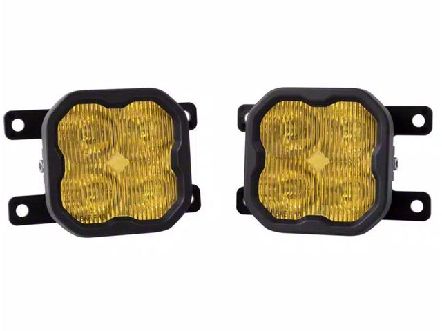 Diode Dynamics SS3 Sport Type AS ABL LED Fog Light Kit; Yellow SAE Fog (21-24 Bronco w/ Plastic Front Bumper)