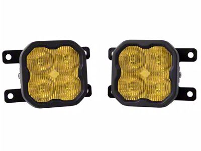 Diode Dynamics SS3 Sport Type AS ABL LED Fog Light Kit; Yellow SAE Fog (21-23 Bronco w/ Plastic Front Bumper)