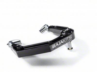BajaKits Billet Front Upper Control Arms; Black Anodized (21-24 Bronco, Excluding Raptor)