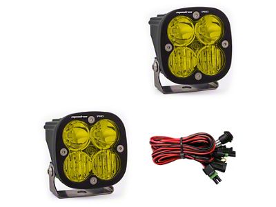 Baja Designs Squadron Pro Amber LED Lights; Driving/Combo Beam; Pair (Universal; Some Adaptation May Be Required)