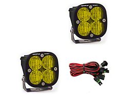 Baja Designs Squadron Sport Amber LED Lights; Wide Cornering Beam (Universal; Some Adaptation May Be Required)