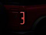 LED Tail Lights; Black Housing; Smoked Lens (21-26 Bronco w/ Factory Halogen Tail Lights)