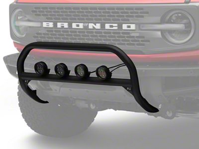 Rough Country Nudge Bar with 3.50-Inch Round Amber LED Lights (21-23 Bronco)