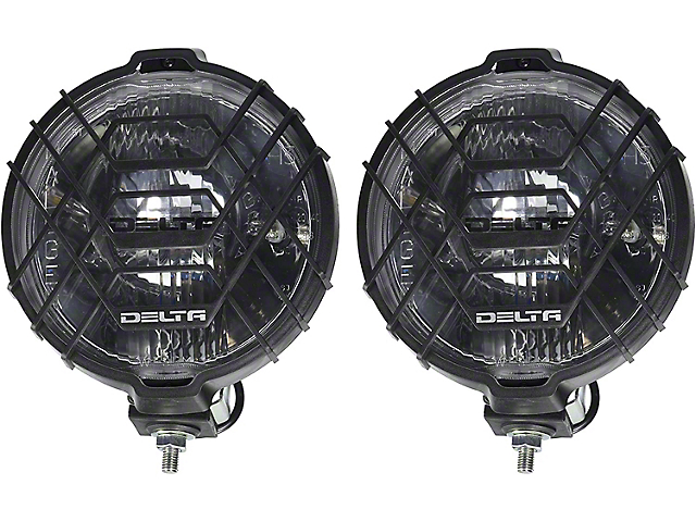 Delta 800H Series Round Driving Light; Black (Universal; Some Adaptation May Be Required)