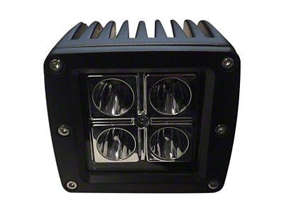 DV8 Offroad 3-Inch Chrome Series LED Cube Light; Spot Beam (Universal; Some Adaptation May Be Required)