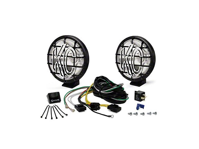 KC HiLiTES 6-Inch Apollo Pro Halogen Lights; Spot Beam (Universal; Some Adaptation May Be Required)