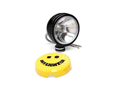 KC HiLiTES 6-Inch Black Daylighter Round Halogen Light; Spread Beam (Universal; Some Adaptation May Be Required)