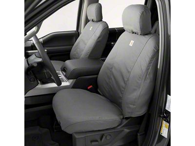 Covercraft SeatSaver Custom Front Seat Covers; Carhartt Gravel (21-24 Bronco 4-Door)