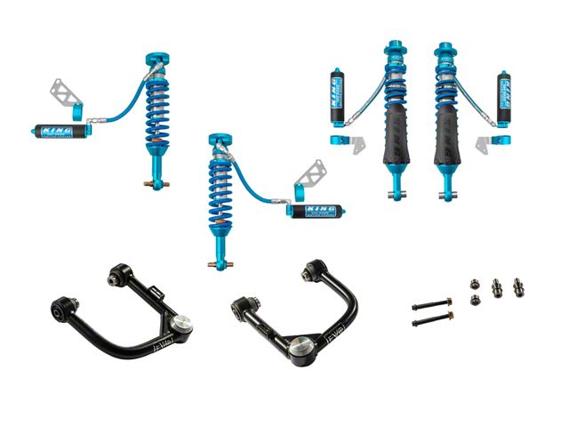 EVO Manufacturing 2 to 2.50-Inch Enforce Stage 1 Control Arm Suspension Lift Kit with King 2.50-Inch Coil-Overs (21-24 Bronco, Excluding Raptor)