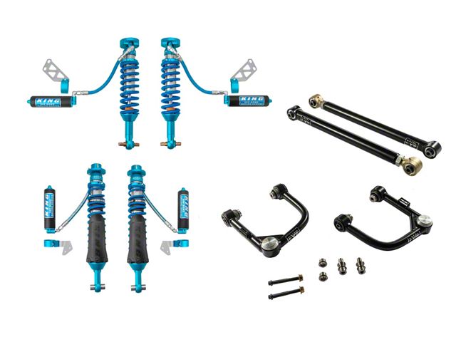 EVO Manufacturing 2 to 2.50-Inch Enforce Stage 2 Control Arm Suspension Lift Kit with King 2.50-Inch Coil-Overs (21-24 Bronco, Excluding Raptor)