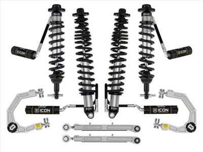 ICON Vehicle Dynamics 3 to 4-Inch Suspension Lift System with Billet Heavy Duty Upper Control Arms; Stage 5 (21-23 Bronco w/o Sasquatch Package, Excluding Raptor)