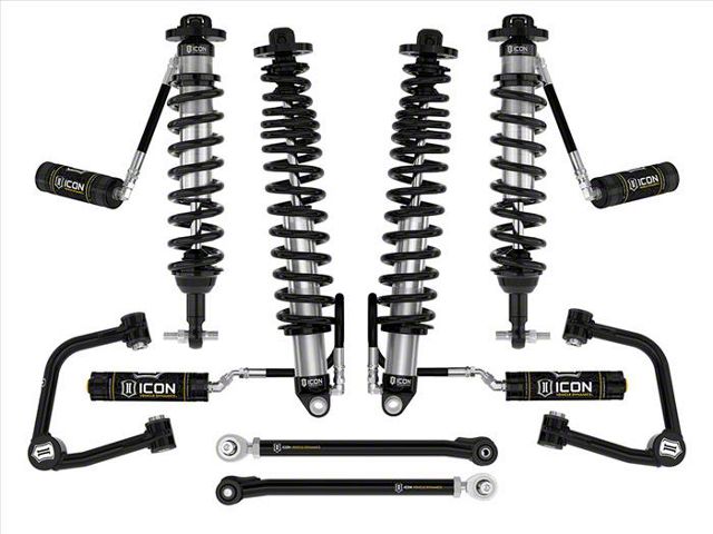 ICON Vehicle Dynamics 2 to 3-Inch Suspension Lift System with Tubular Heavy Duty Upper Control Arms; Stage 5 (21-24 Bronco w/ Sasquatch Package, Excluding Raptor)