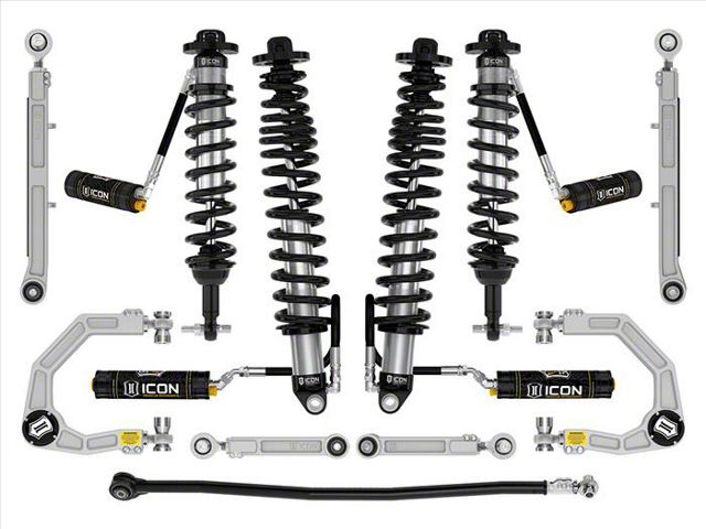 ICON Vehicle Dynamics 2 to 3-Inch Suspension Lift System with Billet Heavy Duty Upper Control Arms; Stage 7 (21-24 Bronco w/ Sasquatch Package, Excluding Raptor)