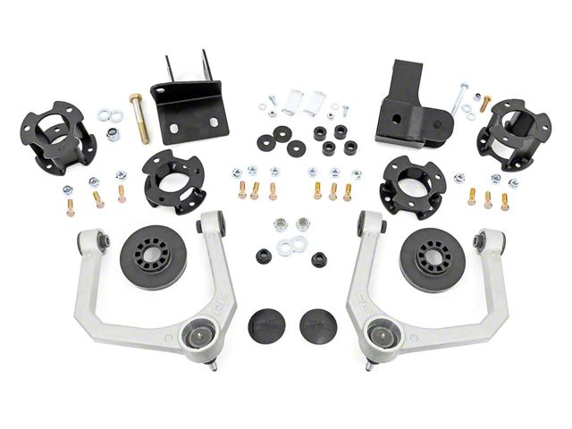 Rough Country 3.50-Inch Upper Control Arm Suspension Lift Kit with Vertex Adjustable Coil-Overs (21-24 Bronco 4-Door w/o Sasquatch Package, Excluding Badlands, First Edition, Raptor & Wildtrack)