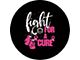 Fight for the Cure Boxing Gloves Spare Tire Cover with Camera Cutout; Black (21-24 Bronco)