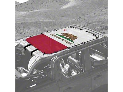 4x4 Attitude Sunshade; California Flag (21-24 Bronco 4-Door)