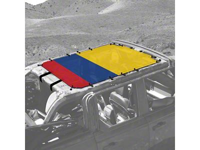 4x4 Attitude Sunshade; Colombian Flag (21-24 Bronco 4-Door)