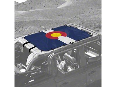 4x4 Attitude Sunshade; Colorado Flag (21-24 Bronco 4-Door)