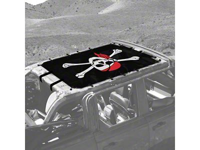 4x4 Attitude Sunshade; Pirate Flag (21-24 Bronco 4-Door)