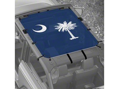 4x4 Attitude Sunshade; South Carolina Flag (21-24 Bronco 2-Door)