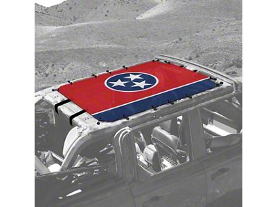 4x4 Attitude Sunshade; Tennessee Flag (21-24 Bronco 4-Door)