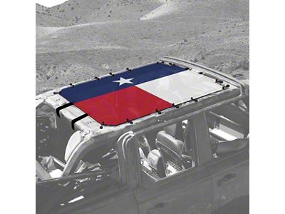 4x4 Attitude Sunshade; Texas Flag (21-24 Bronco 4-Door)