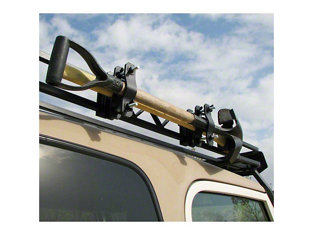 Garvin Combo Axe and Shovel Mount for 6-Inch High Roof Rack (Universal; Some Adaptation May Be Required)