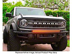 Single 40-Inch White LED Light Bar with Bumper Mounting Brackets (21-23 Bronco w/ Modular Front Bumper)