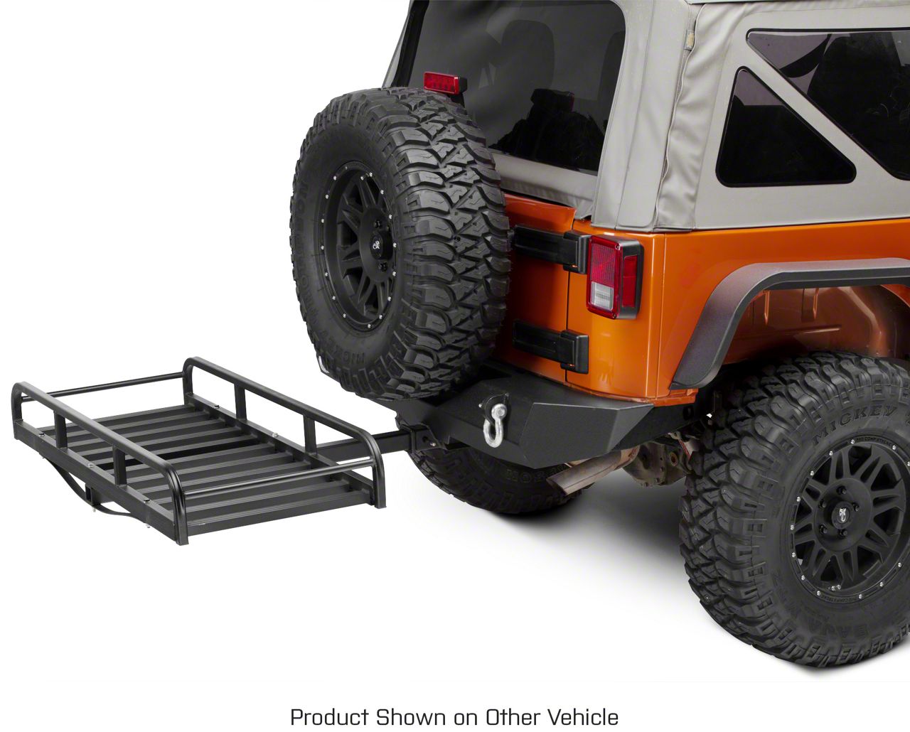 RedRock Bronco Hitch Mounted Cargo Rack; 7Inch XL J101201 (Universal