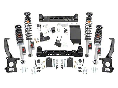Rough Country 5-Inch Suspension Lift Kit with M1R Reservoir Struts (21-24 Bronco w/o Sasquatch Package, Excluding Badlands, First Edition, Raptor & Wildtrack)