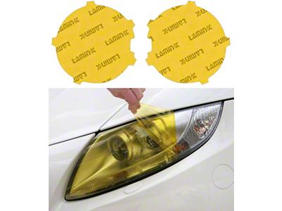 Lamin-X Headlight Tint Covers; Yellow (21-24 Bronco Base, Big Bend, Black Diamond)