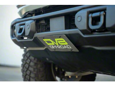 DV8 Offroad Front Bumper Slanted License Plate Mount (21-24 Bronco w/ Capable Steel Front Bumper)