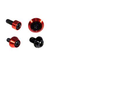 ZSPEC Design Interior Dress Up Bolts Fastener Kit; Titanium and Billet; Black/Red (21-24 Bronco)