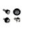ZSPEC Design Interior Dress Up Bolts Fastener Kit; Titanium and Billet; Silver/Black (21-24 Bronco)
