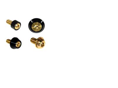 ZSPEC Design Stage 3 Dress Up Bolts Fastener Kit; Titanium and Billet; Gold/Black (21-24 2.7L EcoBoost Bronco)