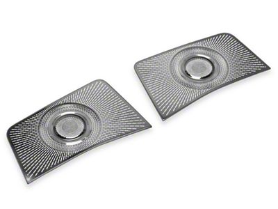 RedRock Dash Speaker Cover Kit; Black Titanium (21-24 Bronco)