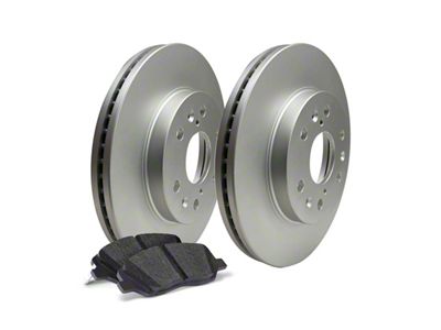 Apex One Enviro-Friendly Geomet OE 6-Lug Brake Rotor and Friction Point Pad Kit; Front (21-24 Bronco, Excluding Raptor)