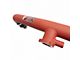 Injen SES Intercooler Pipe; Cold Side; Wrinkle Red (21-24 2.7L EcoBoost Bronco)