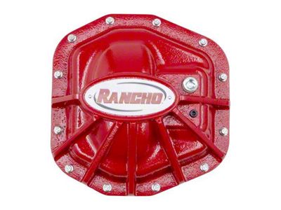 Rancho rockGEAR Dana 44 Rear Differential Cover; Red (21-24 Bronco)