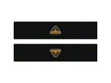Door Sill Protection Overlays with Badlands Logo; White (21-26 Bronco 2-Door)