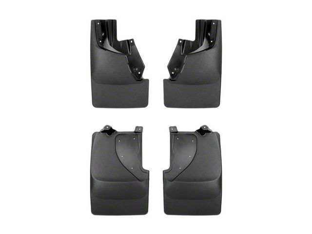 Weathertech No-Drill Mud Flaps; Front and Rear; Black (22-24 Bronco Raptor)