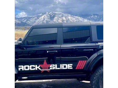 Rock-Slide Engineering Roof Trim Pieces; Front Door (22-24 Bronco)