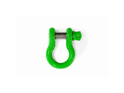 Steinjager 3/4-Inch D-Ring Shackle; Neon Green