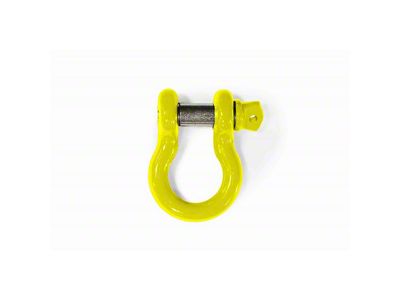 Steinjager 3/4-Inch D-Ring Shackle; Neon Yellow