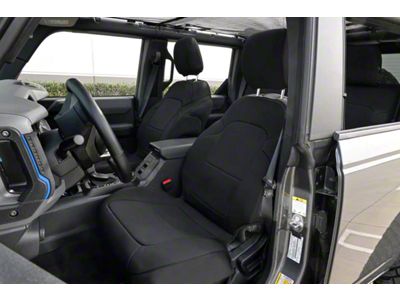 Body Armor 4x4 Front Seat Covers; Black (21-24 Bronco)