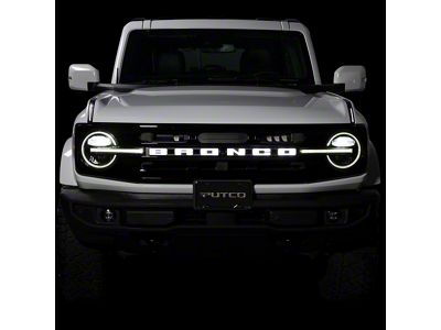 Putco Luminix LED Grille Emblem (21-24 Bronco w/ Forward Facing Camera, Excluding Raptor)