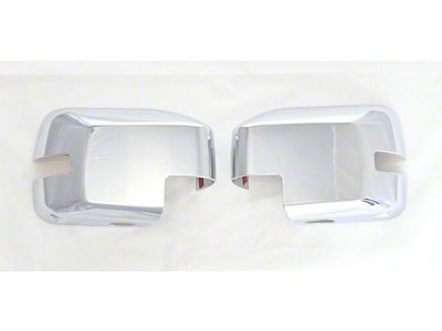Mirror Covers with Turn Signal Openings; Chrome (21-24 Bronco)