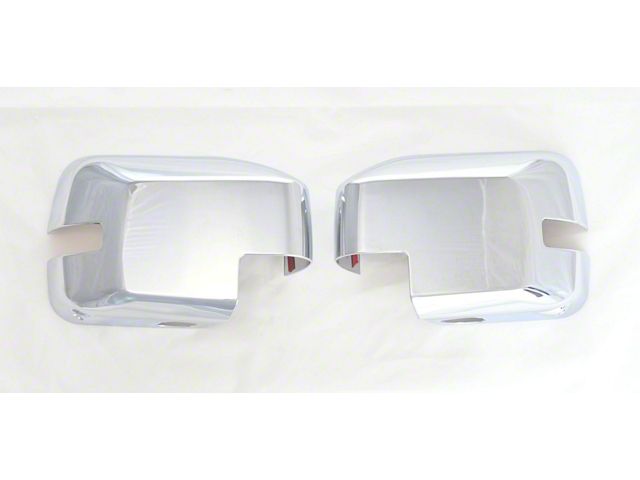 Mirror Covers with Turn Signal Openings; Chrome (21-24 Bronco)