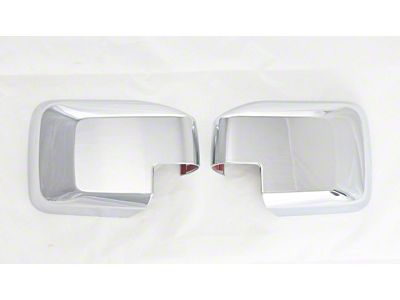 Mirror Covers without Turn Signal Openings; Chrome (21-24 Bronco)