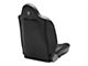 Corbeau Baja RS Suspension Seats; Black Vinyl/Red Cloth; Pair (Universal; Some Adaptation May Be Required)